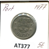 5 ESCUDOS 1977 PORTUGAL Moneda #AT377.E.A - Portogallo