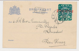 Briefkaart G. 186 II V-krt. Leiden - S Gravenhage 1923 - Entiers Postaux