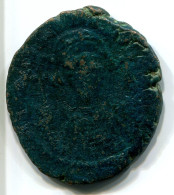 MAURICE TIBERIUS 582 AD AE FOLLIS CYZICUS OFFICINA B BYZANTINE #ANC12170.45.U.A - Byzantines