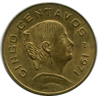 5 CENTAVOS 1971 MEXIKO MEXICO Münze #AH422.5.D.A - Mexique