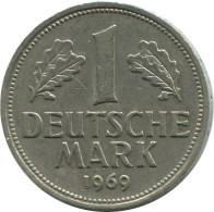 1 DM MARK 1969 D BRD ALEMANIA Moneda GERMANY #DE10407.5.E.A - 1 Marco