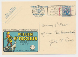 Publibel - Postal Stationery Belgium 1936 Pills - Pestilence - St. Rochus - Dog  - Pharmacie