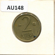 2 LEVA 1992 BULGARIA Coin #AU148.U.A - Bulgarien