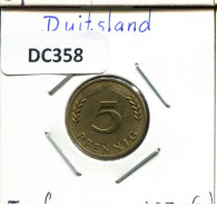 5 PFENNIG 1950 F WEST & UNIFIED GERMANY Coin #DC358.U.A - 5 Pfennig