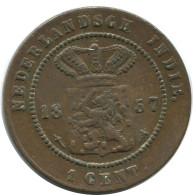1857 1 CENT INDIAS ORIENTALES DE LOS PAÍSES BAJOS #AE847.27.E.A - Indes Néerlandaises