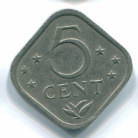 5 CENTS 1975 ANTILLES NÉERLANDAISES Nickel Colonial Pièce #S12234.F.A - Niederländische Antillen