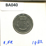 1 FRANC 1982 LUXEMBURGO LUXEMBOURG Moneda #BA040.E.A - Luxembourg