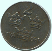 2 ORE 1917 SWEDEN Coin #AC851.2.U.A - Suède