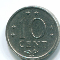 10 CENTS 1978 NIEDERLÄNDISCHE ANTILLEN Nickel Koloniale Münze #S13578.D.A - Niederländische Antillen