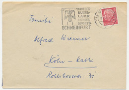 Cover / Postmark Germany 1958 Ball Bearing - Bird - Eagle - Otros & Sin Clasificación