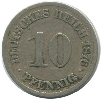 10 PFENNIG 1876 A DEUTSCHLAND Münze GERMANY #AE459.D.A - 10 Pfennig