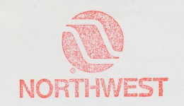 Meter Cut Netherlands 1989 NorthWest Airlines - USA Airline - Avions