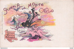 SOUVENIR DE MONTE CARLO LE CORTEGE DU PRINCE DE LA DESOLATION ALBERT DE MONACO   ILLUSTRATEUR DECAVE - Monte-Carlo