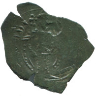 Auténtico Original Antiguo BYZANTINE IMPERIO Trachy Moneda 0.8g/19mm #AG723.4.E.A - Byzantines