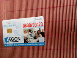 Aegon Phonecard Belgium Used - Met Chip