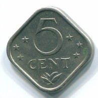 5 CENTS 1977 ANTILLAS NEERLANDESAS Nickel Colonial Moneda #S12271.E.A - Niederländische Antillen