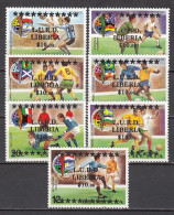 Football / Soccer / Fussball - WM 1974: Liberia  7 W **, M.Aufdr. - 1974 – Westdeutschland