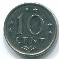 10 CENTS 1970 NETHERLANDS ANTILLES Nickel Colonial Coin #S13376.U.A - Niederländische Antillen