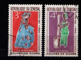 - SENEGAL - 1965 - YT N° 260 / 261 - Oblitérés - Pirogues - Sénégal (1960-...)