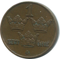 1 ORE 1909 SWEDEN Coin #AD399.2.U.A - Suède