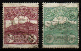 SAINT - MARIN      -   1925.   Y&T N° 106 & 109 Oblitérés. - Used Stamps