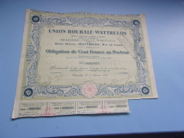 UNION ROUBAIS WATTRELOS (vins..) - Other & Unclassified