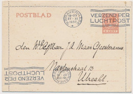 Postblad G. 18 S Gravenhage - Utrecht 1935 - Ganzsachen