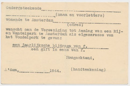 Briefkaart G. 269 Particulier Bedrukt Amsterdam 1944 - Ganzsachen