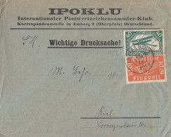 DR Brief Mif Minr.111, 112 Amberg 30.9.22 Gel. Nach Kiel - Lettres & Documents