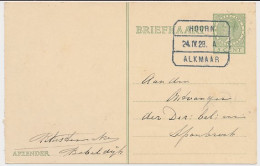 Treinblokstempel : Hoorn - Alkmaar A 1928 ( Bobeldijk ) - Non Classés