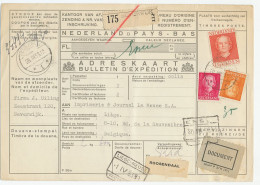 Em. En Face Pakketkaart Beverwijk - Belgie 1953 - Zonder Classificatie