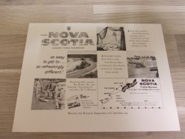 Reclame Advertentie Uit Oud Tijdschrift 1955 - NOVA SCOTIA Canada's Ocean Playground - Publicités