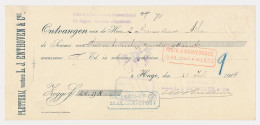 Locaal Te Den Haag 1904 - Kwitantie - Zonder Classificatie