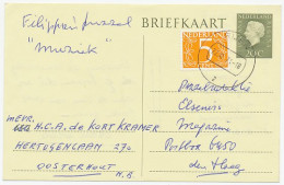 Briefkaart G. 342 / Bijfrankering Rijen - Den Haag 1971 - Ganzsachen