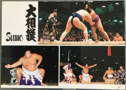 Sumo Wrestling - Champion Yokozuna-no-Dohyoirii - Ringen