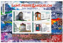 Saint-Pierre & Miquelon  - 2023 - Bloc De 4 Timbres - Les Tambours - MNH ** - Neuf - New - - Neufs