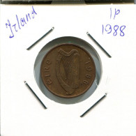 1 PENNY 1988 IRLAND IRELAND Münze #AN645.D.A - Ierland