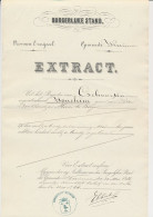 Extract Burgerlijke Stand - Kuinre 1882 - Fiscaux