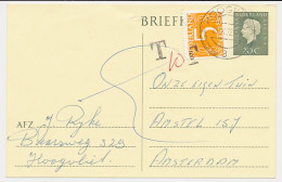 Briefkaart G. 342 / Bijfrankering Hoogvliet - Amsterdam 1972  - Postal Stationery