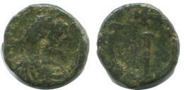 FLAVIUS JUSTINUS II FOLLIS Auténtico Antiguo BYZANTINE Moneda 1.7g/12m #AB439.9.E.A - Bizantine