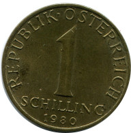1 SCHILLING 1980 AUSTRIA Coin #AW813.U.A - Oostenrijk