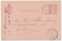 Trein Kleinrondstempel : Amsterdam - Helder E 1895 - Lettres & Documents