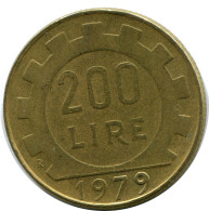 200 LIRE 1979 ITALIA ITALY Moneda #AZ511.E.A - 200 Lire