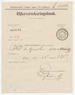Voorburg 1905 - Kwitantie Rijksverzekeringsbank - Unclassified
