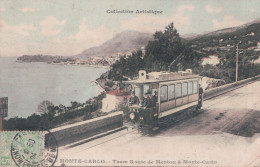 Monaco MONTE-CARLO Tram Route De Menton à Monte-Carlo (1906) - Monte-Carlo