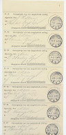 Naarden 1913 - Complete Lijst Ontvangbewijs Aangetekende Zending - Unclassified