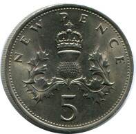 5 NEW PENCE 1970 UK GREAT BRITAIN Coin #AZ012.U.A - Altri & Non Classificati
