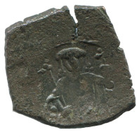 Authentique Original Antique BYZANTIN EMPIRE Trachy Pièce 1.5g/19mm #AG716.4.F.A - Byzantines