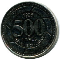 500 LIVRES 1996 LEBANON Coin #AH746.U.A - Líbano