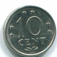 10 CENTS 1978 NETHERLANDS ANTILLES Nickel Colonial Coin #S13569.U.A - Netherlands Antilles